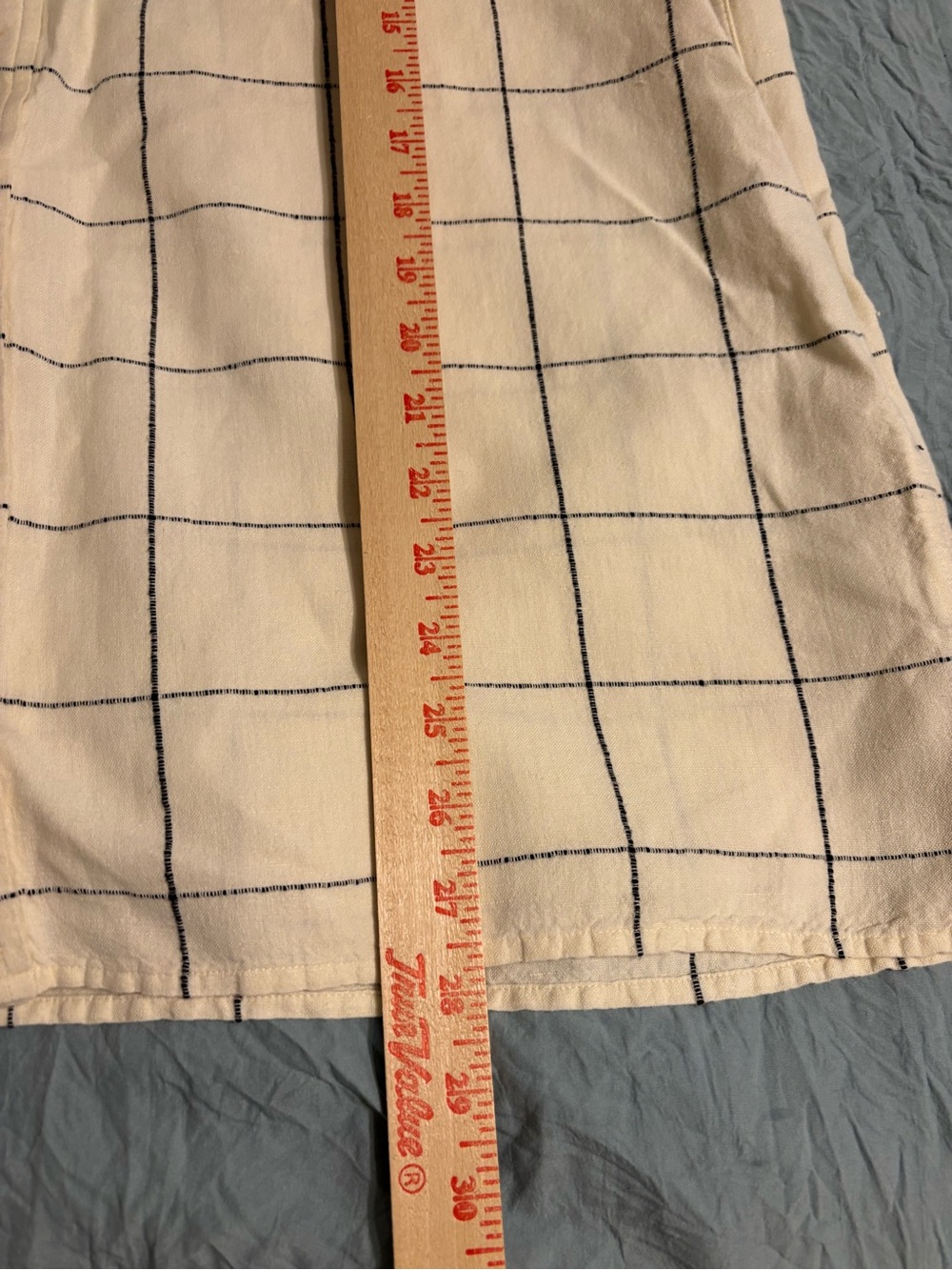 Orvis Linen Cotton Windowpane Short Sleeve Button Shirt L - Picture 6 of 6